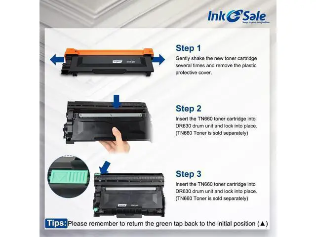 Alt view image 6 of 7 - INK E-SALE Compatible TN660 Toner Cartridge and DR630 Drum Set Replacement (1D+3T) for Brother MFC-L2700DW HL-L2340DW HL-L2300D HL-L2380DW DCP-L2540DW DCP-L2520DW MFC-L2740DW MFC-L2720DW Printer