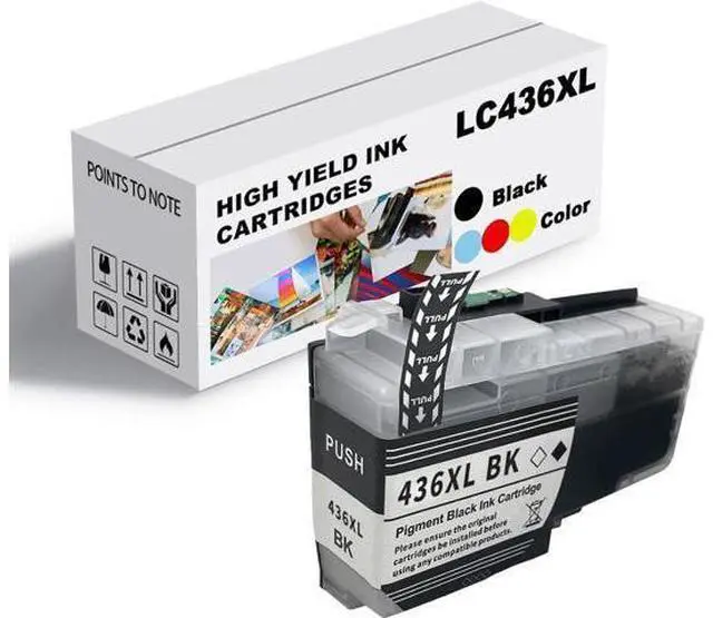Main image of Ink Cartridge for Brother LC436BK LC436C LC436M LC436Y High Yield,Compatible for Brother J4340DW J4440DW J4540DW J5855DW J5955DW J6555DW J6955DW J6957DW Printer Black