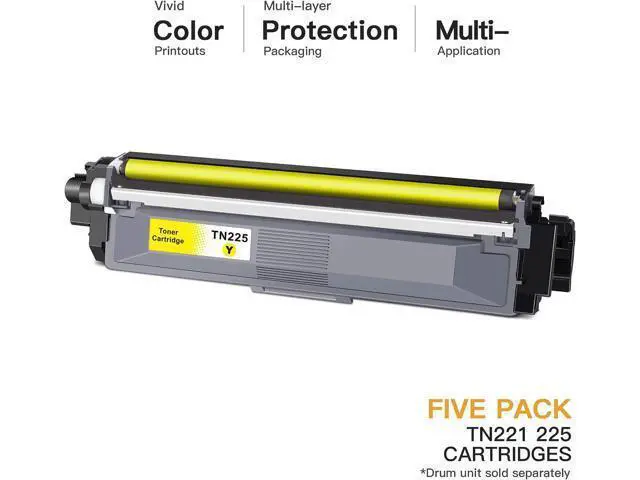 Alt view image 2 of 6 - E-Z Ink (TM) Compatible Toner Cartridge Replacement for Brother TN221 TN225 to Use with MFC-9130CW HL-3170CDW HL-3140CW HL-3180CDW MFC-9330CDW (2 Black, 1 Cyan, 1 Magenta, 1 Yellow, 5 Pack)