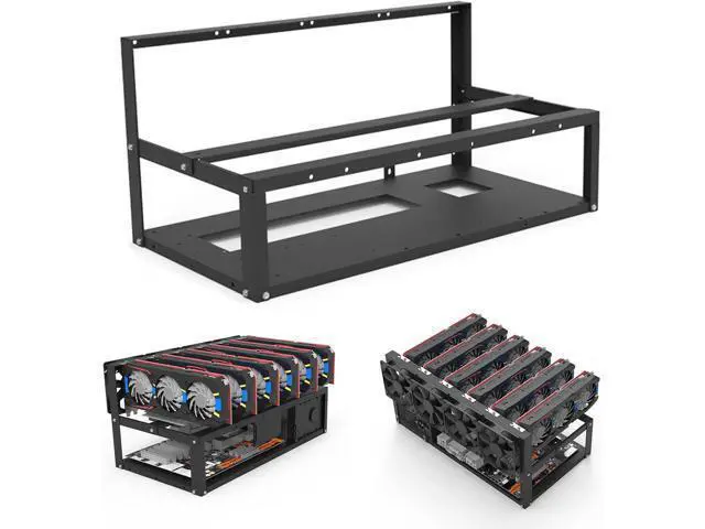Alt view image 3 of 7 - Azusumi Graphics Card Holder,Motherboard Bracket,Durable Open Mining Rig Frame Case