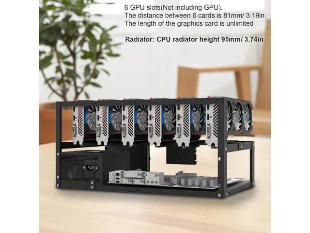Alt view image 6 of 7 - Azusumi Graphics Card Holder,Motherboard Bracket,Durable Open Mining Rig Frame Case