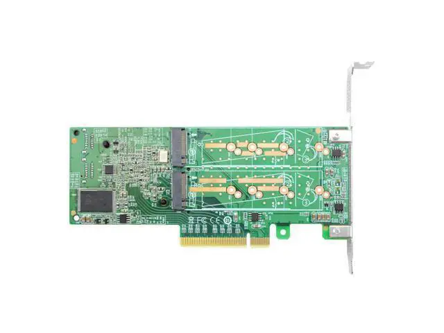 Alt view image 2 of 2 - Linkreal 8-Port PCIe 2.0 x8 to M.2 SATA 3.0 RAID Controller Adapter Card-LRST9608-4M4S