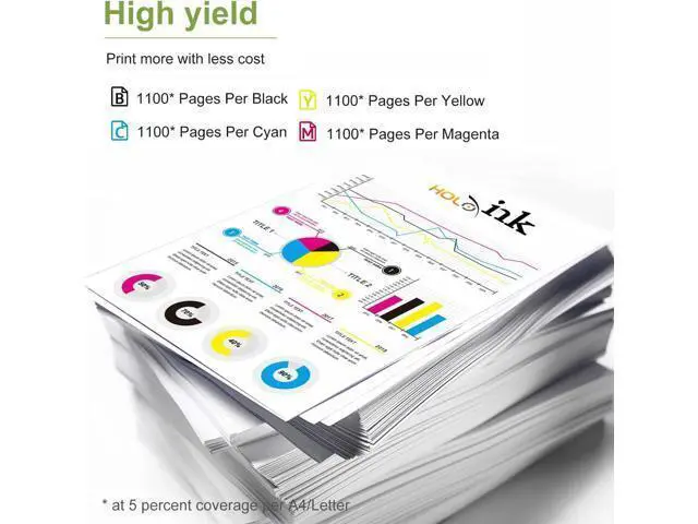 Alt view image 3 of 6 - 5 Pack 822XL Remanufactured Replacement 822XL Ink Cartridges T822XL Workforce Pro WF-3820 WF-4820 WF-4830 WF-4833 WF-4834 Printers (2 Black, 1 Cyan, 1 Magenta, 1 Yellow)