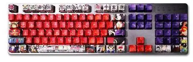 Main image of Anime Keycaps One piece 108 Key Set PBT hot hat animation personalized theme