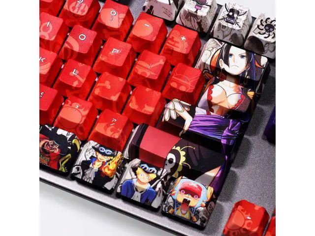 Alt view image 4 of 6 - Anime Keycaps One piece 108 Key Set PBT hot hat animation personalized theme