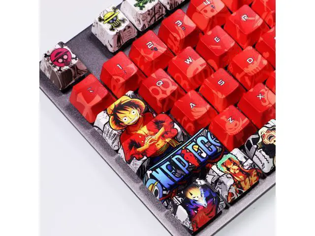 Alt view image 3 of 6 - Anime Keycaps One piece 108 Key Set PBT hot hat animation personalized theme