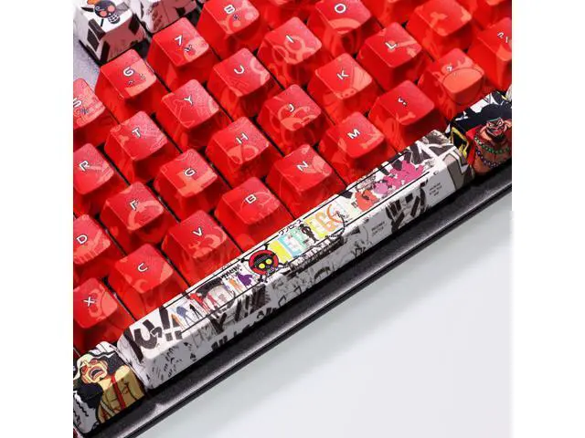 Alt view image 6 of 6 - Anime Keycaps One piece 108 Key Set PBT hot hat animation personalized theme