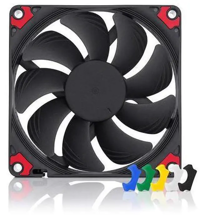 Main image of Noctua Chromax Black Swap 92mm 2500RPM PWM Computer Case Fan w/Anti-Vibration Pads
