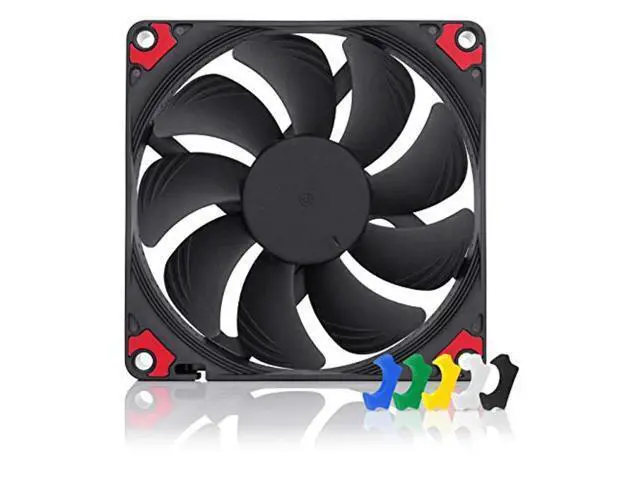 Alt view image 3 of 4 - Noctua Chromax Black Swap 92mm 2500RPM PWM Computer Case Fan w/Anti-Vibration Pads