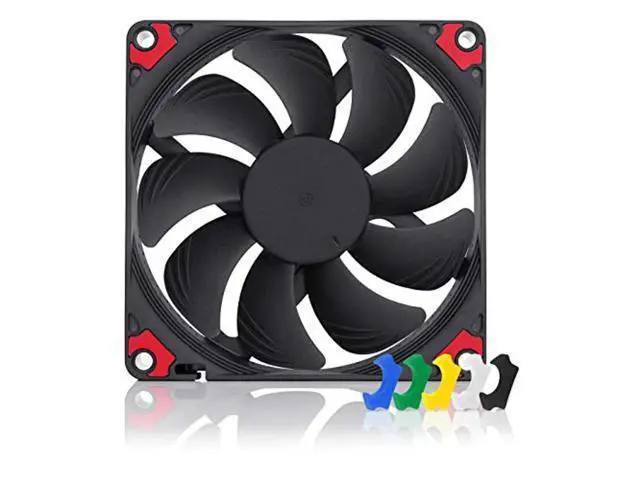 Alt view image 4 of 4 - Noctua Chromax Black Swap 92mm 2500RPM PWM Computer Case Fan w/Anti-Vibration Pads