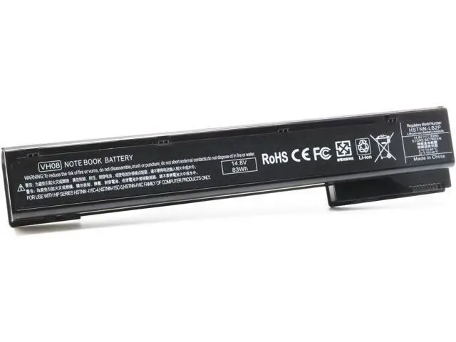 Alt view image 2 of 7 - 8-Cell VH08 VH08XL Laptop Battery for HP EliteBook 8560w 8570w 8760w 8770w, fits 632113-151 632425-001 632427-001 HSTNN-F10C HSTNN-I93C HSTNN-IB2P HSTNN-LB2P QK641AA