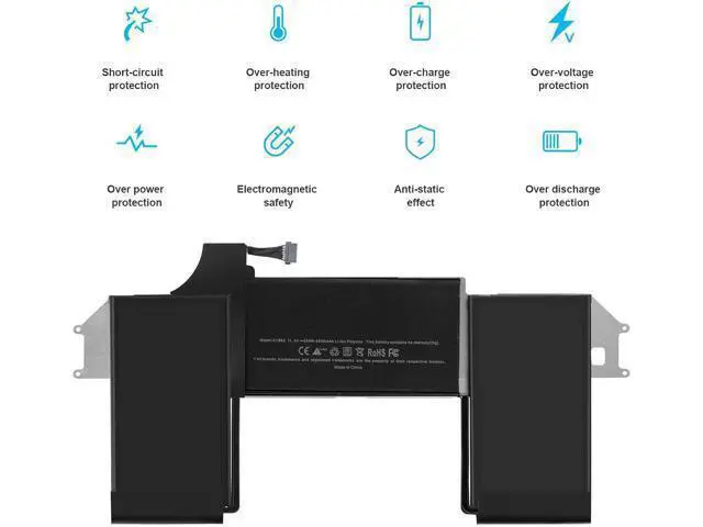 Alt view image 6 of 7 - A1965 Laptop Battery for MacBook Air 13" Retina A1932 (2018 2019, Early 2020) A2179 EMC 3184 3302 MacBook Air8,1 8,2 9,1 MRE82 MRE92 MVFH2 MWTJ2 MVH22 MVFM2 MVFK2 MREE2 MREC2 MREA2 MREF2 MUQT2 MUQU2