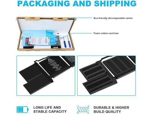Alt view image 7 of 7 - A1965 Laptop Battery for MacBook Air 13" Retina A1932 (2018 2019, Early 2020) A2179 EMC 3184 3302 MacBook Air8,1 8,2 9,1 MRE82 MRE92 MVFH2 MWTJ2 MVH22 MVFM2 MVFK2 MREE2 MREC2 MREA2 MREF2 MUQT2 MUQU2