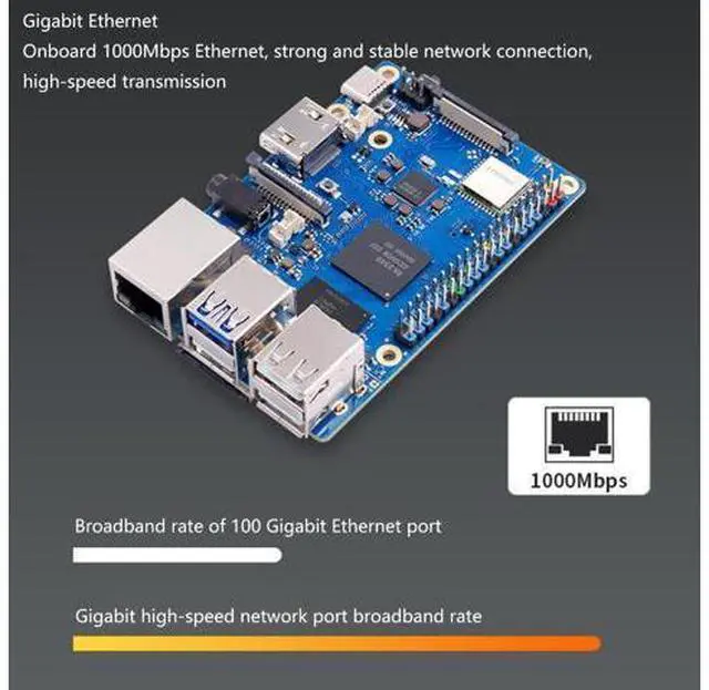 Alt view image 4 of 7 - Single Board Computer Motherboards Control Board for Orange Pi 3B Computer