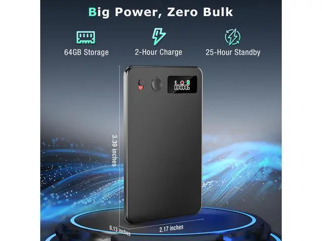 Alt view image 3 of 7 - AI Voice Recorder, Audio Activated Recorder with Playback, App Controlled, Transcribed and Summarized with AI Technology, 190 Languages, 64GB Memory for Lectures, Learning, Meetings, Calls
