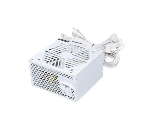 Alt view image 3 of 7 - New White PC PSU 20+4Pin 12V ATX 650W 110-264V Professional E-Sports Video Game Computer Power Supply 12cm Fan