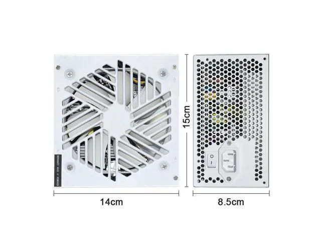 Alt view image 6 of 7 - New White PC PSU 20+4Pin 12V ATX 650W 110-264V Professional E-Sports Video Game Computer Power Supply 12cm Fan