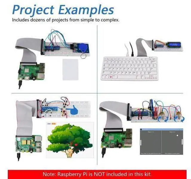 Alt view image 5 of 5 - Freenove RFID Starter Kit for Raspberry Pi 5 4 B 3 B+ 400 Zero 2 W, 927-Page Detailed Tutorial, Python C Java Scratch Processing Code, 204 Items, 122 Projects (Raspberry Pi NOT Included)
