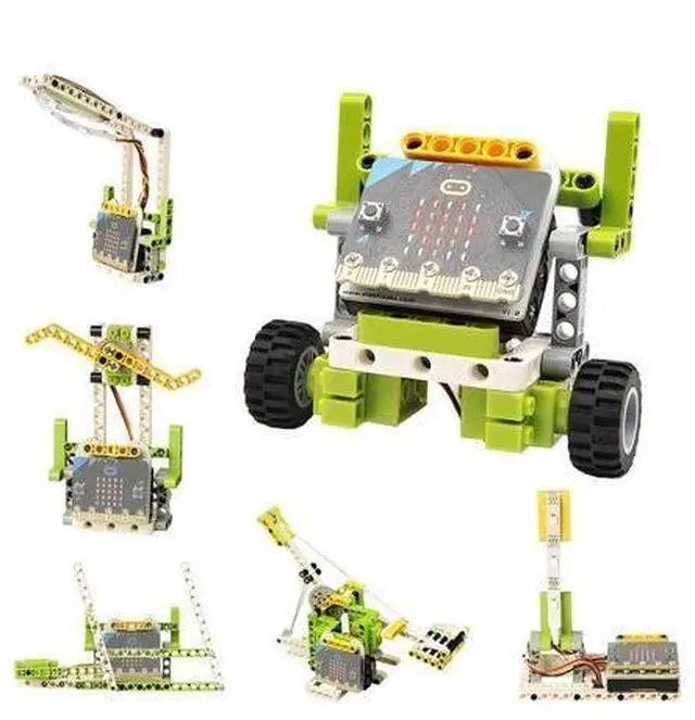 Main image of ELECFREAKS microbit Ring:bit 6-in-1 Building Bricks Kit, Programmable Coding Learning Kit with 200+ Building Blocks(Without Micro:bit)