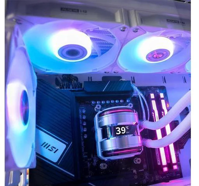 Alt view image 4 of 7 - ALSEYE i12 PC Case Fan Kit, Three Wireless ARGB & PWM Case Fans kit with Snap-in Connection Structure (i12 kit Black)