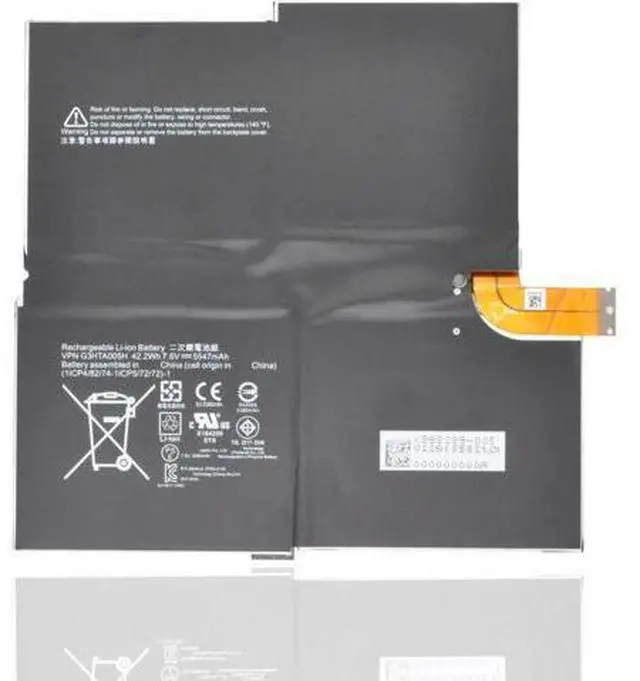 Main image of CQCEO G3HTA005H G3HTA009H Tablet Battery for Microsoft Surface PRO 3 1631 Series 1577-9700 MS011301-PLP22T02 7.6V 42.2Wh 5547mAh