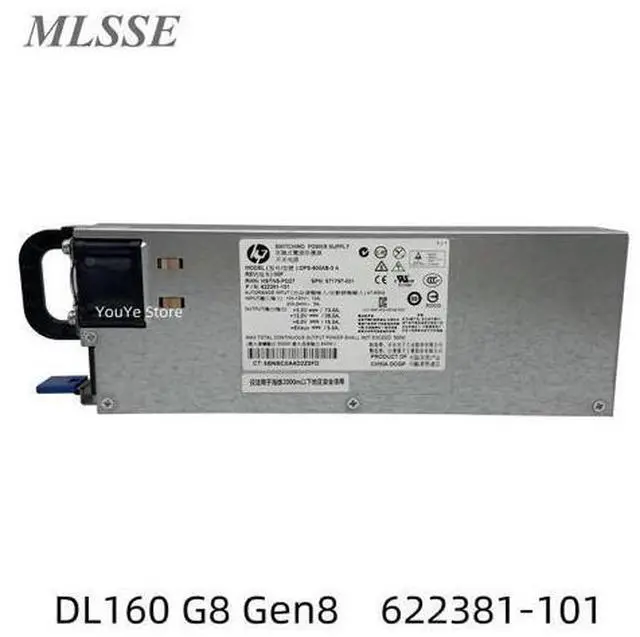 Main image of For DL160 G8 Gen8 500W Server Power Supply DPS-500AB-3 A 622381-101 671797-001 Full ping