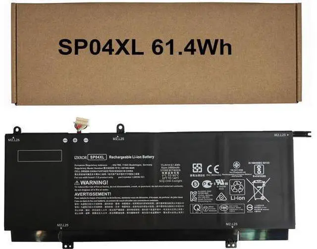 Main image of IZKROR SP04XL 61.4Wh 3990mAh Battery Replacement for HP Spectre x360 Convertible 13T-AP000 Touch 13-AP 13-AP0XXX 13-AP0XXXTU Series HSTNN-OB1B HSTNN-IB8R L28764-005 TPN-Q185 TPN-Q203 TPN-Q204