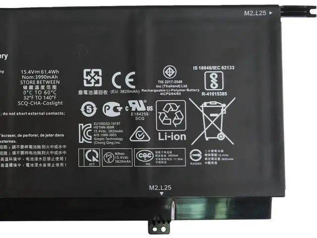 Alt view image 3 of 5 - IZKROR SP04XL 61.4Wh 3990mAh Battery Replacement for HP Spectre x360 Convertible 13T-AP000 Touch 13-AP 13-AP0XXX 13-AP0XXXTU Series HSTNN-OB1B HSTNN-IB8R L28764-005 TPN-Q185 TPN-Q203 TPN-Q204