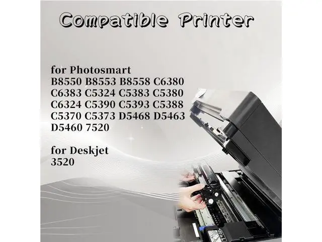 Alt view image 2 of 7 - 364XL Ink Cartridge High Yield Compatible for Photosmart B8550 B8553 B8558 C6380 C6383 C5324 C5383 C5380 C6324 C5390 C5393 C5388 C5370 Printer 2 Set