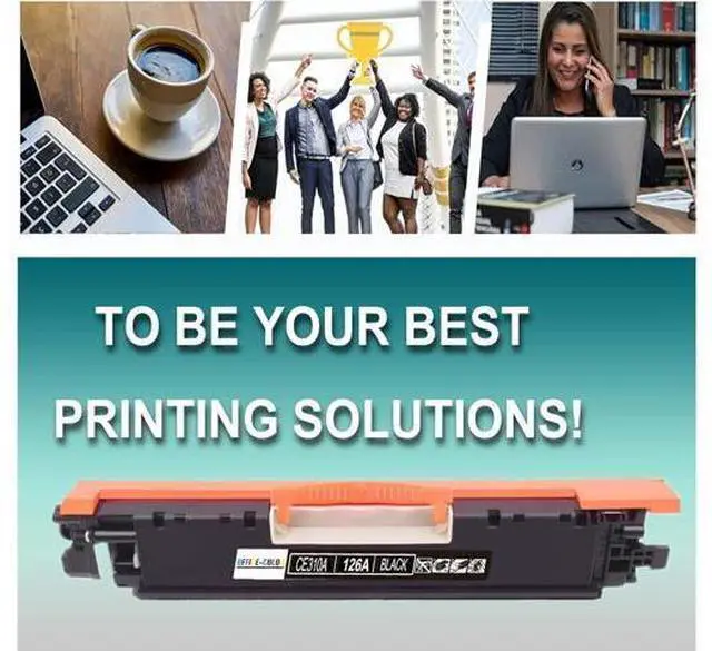 Alt view image 6 of 6 - 126A Black Toner Cartridge Replacement 126A CE310A for Laserjet Pro 100 Color MFP M175nw,cp1025nw,M275 Printer Ink (2-Pack)
