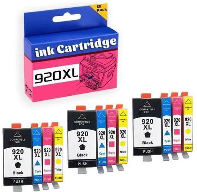 Main image of 920xl Ink Cartridge High Yield Compatible for Officejet 6000 6500 6500 Wireless 6500A 7000 7500 7500A Printer 3 Set