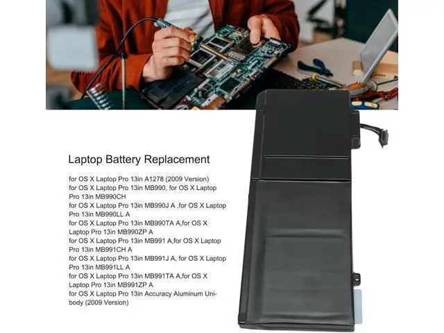 Alt view image 4 of 7 - AMONIDA A1322 Replacement Battery, Laptop Replacement Battery, Large Capacity, Stable Performance, Easy to Use for Business