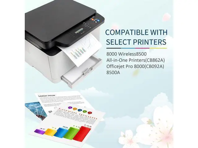 Alt view image 2 of 7 - Compatible 940XL Ink Cartridges Replacement 940 940XL with 8000 Wireless 8500 (CB862A) Officejet Pro 8000(CB092A) 8500A Printer Yellow Ink