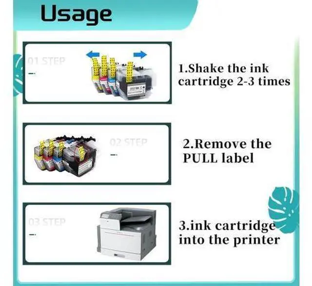 Alt view image 7 of 7 - LC3717 Ink Cartridge for Brother High Yield Replacement Pack,Compatible for MFC-J2330DW MFC-J3930DW Printer 2 Set