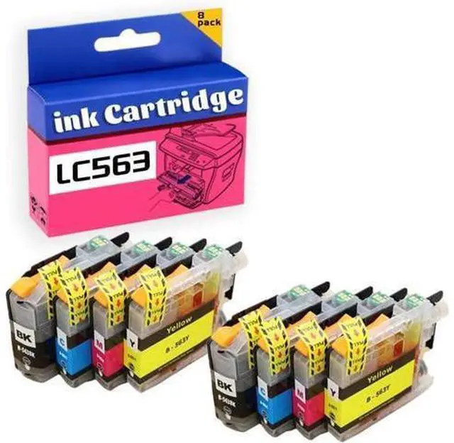 Main image of LC563 Ink Cartridge for Brother High Yield Replacement Pack,Compatible for MFC-J2310 MFC-J2510 MFC-J3520 MFC-J3720 Printer 2 Set