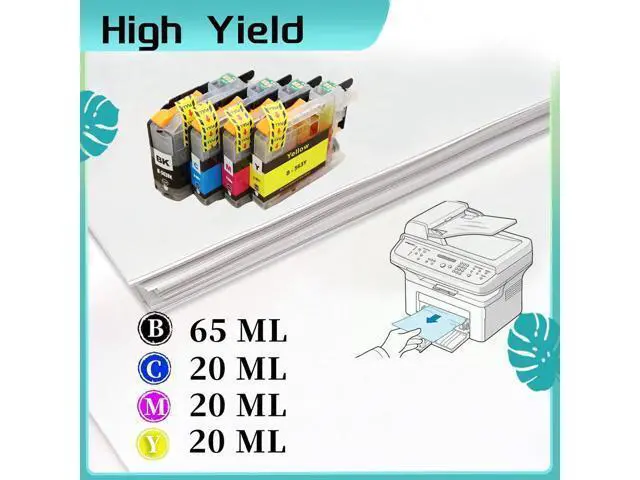 Alt view image 3 of 7 - LC563 Ink Cartridge for Brother High Yield Replacement Pack,Compatible for MFC-J2310 MFC-J2510 MFC-J3520 MFC-J3720 Printer 2 Set
