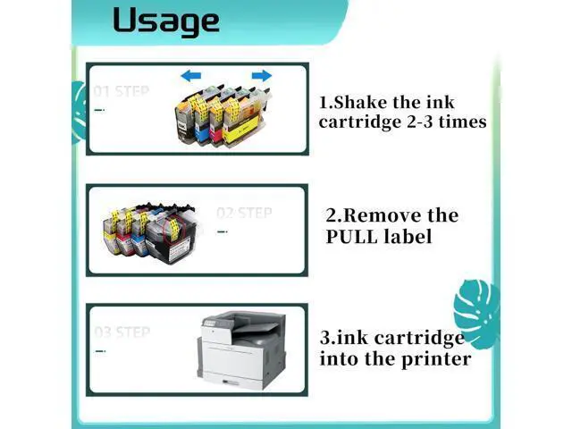 Alt view image 6 of 7 - LC563 Ink Cartridge for Brother High Yield Replacement Pack,Compatible for MFC-J2310 MFC-J2510 MFC-J3520 MFC-J3720 Printer 2 Set