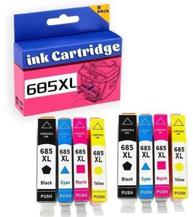 Main image of 685XL Ink Cartridge High Yield Replacement Pack,Compatible for Deskjet 3525 5525 4615 4625 6525 Printer 2 Set