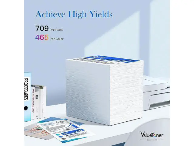 Alt view image 4 of 6 - Valuetoner Supply 64xl Remanufactured Ink Cartridge Replacement 64xl Ink Cartridge Combo Pack for Envy Photo 7858 7855 7155 6255 6252 7120 6232 7158 7164 5542 7255e 7955e 7958e Printer (2 Pack)