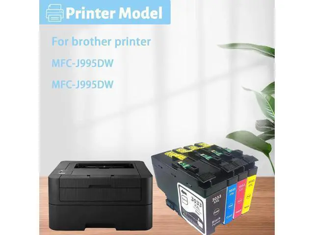 Alt view image 2 of 7 - Ink Cartridge for Brother LC3033XXLBK LC3033XXLC LC3033XXLM LC3033XXLY Ink Cartridge Combo,High Yield Compatible for Brother J995DW J995DW Printer Combo Pack