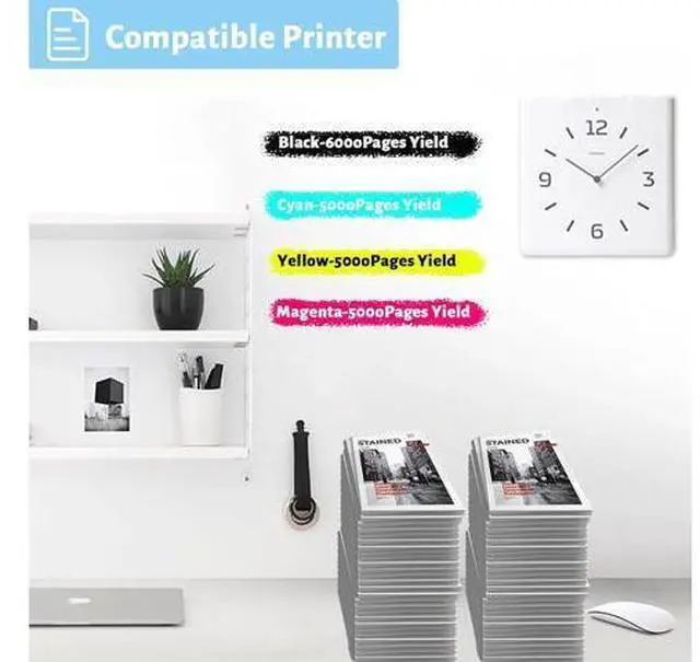 Alt view image 3 of 7 - Ink Cartridge for Brother LC426XLBK LC426XLC LC426XLM LC426XLY High Yield,6000 Pages Black,5000 Pages Color Compatible J4335DW J4340DW J4535DW J4540DW Printer Magenta