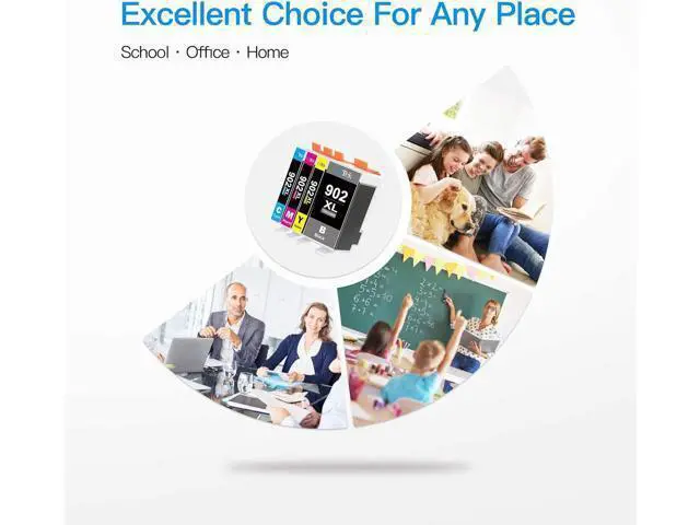 Alt view image 5 of 5 - LxTek Compatible Ink Cartridge Replacement 902 XL 902XL to use with Officejet 6978 6954 6962 6968 6975 Printers (5 Pack)