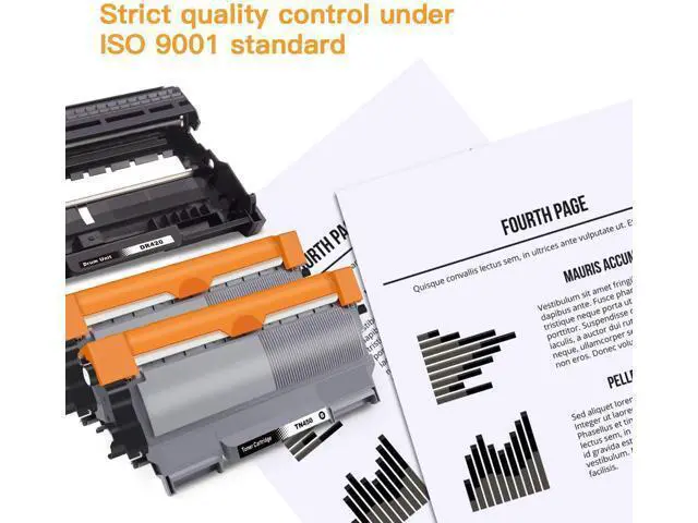 Alt view image 5 of 6 - E-Z Ink (TM) Compatible Toner Cartridge and Drum Unit Replacement for Brother TN450 TN420 DR420 to use with HL-2270DW HL-2280DW HL-2230 HL-2240 MFC-7360N MFC-7860DW 2840 2940 (2 Toner 1 Drum) 3 Pack