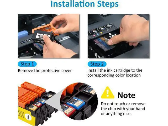 Alt view image 7 of 7 - Generic Ink Cartridge Replacement 910 XL 910XL Compatible with OfficeJet Pro 8025e 8035e 8020 8020e 8024e 8025 8028 8035 8028e 8015(Black 2 Count)