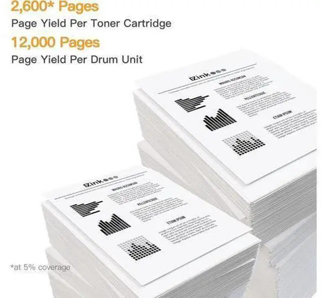 Alt view image 3 of 7 - E-Z Ink (TM) Compatible Toner Cartridge & Drum Unit Replacement for Brother TN360 TN330 DR360 DR-360 High Yield Compatible with DCP-7040 DCP-7030 MFC-7840W HL-2140 MFC-7340(2 Toner, 1 Drum Unit)