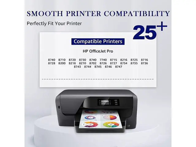 Alt view image 2 of 6 - Mooho Remanufactured Ink-Cartridge Replacement 952 XL 952XL OfficeJet 8710 8720 7740 8715 8210 8740 8725 7720 8702 8216 8730 Printer Ink (Black Cyan Yellow Magenta,4 Pack)