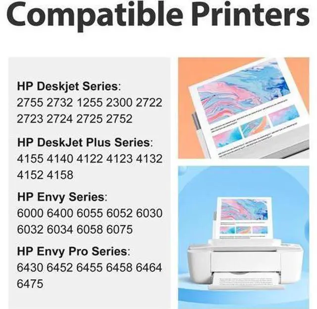 Alt view image 2 of 6 - 67XL Ink Cartridges Black Color Combo Pack Remanufactured Ink Cartridge Replacement 67 Ink for Envy 6055e 6055 6455e 6458e Envy Pro 6455 DeskJet 2700 2700e 2755e 4155e(2 Pack) HP67 HP67XL