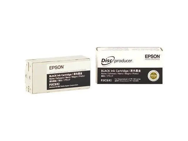 Alt view image 2 of 4 - PJIC6-C13S020452 Black Ink Cartridge (1-Pack) for DiscProducer PP-100 in Retail Packaging