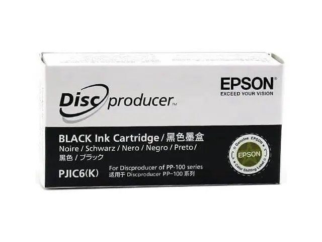 Alt view image 3 of 4 - PJIC6-C13S020452 Black Ink Cartridge (1-Pack) for DiscProducer PP-100 in Retail Packaging