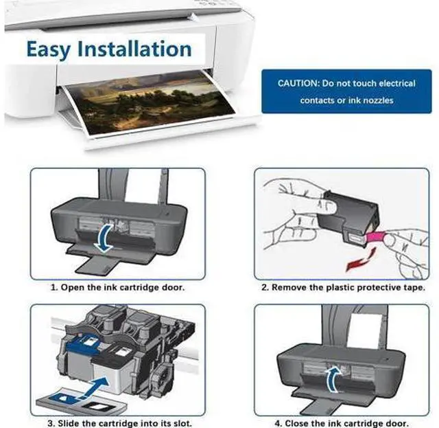 Alt view image 7 of 7 - 3X Capacity 67XL Ink Cartridge Replacement Ink 67 Black XL HP67 HP67XL 2700 2700e 2752 2752e 2742e 2755 2755e 4100 4100e 4152e 4155e Envy 6000 6055e 6055 6400 6458 6458e 6455e Printer (2-Pack)